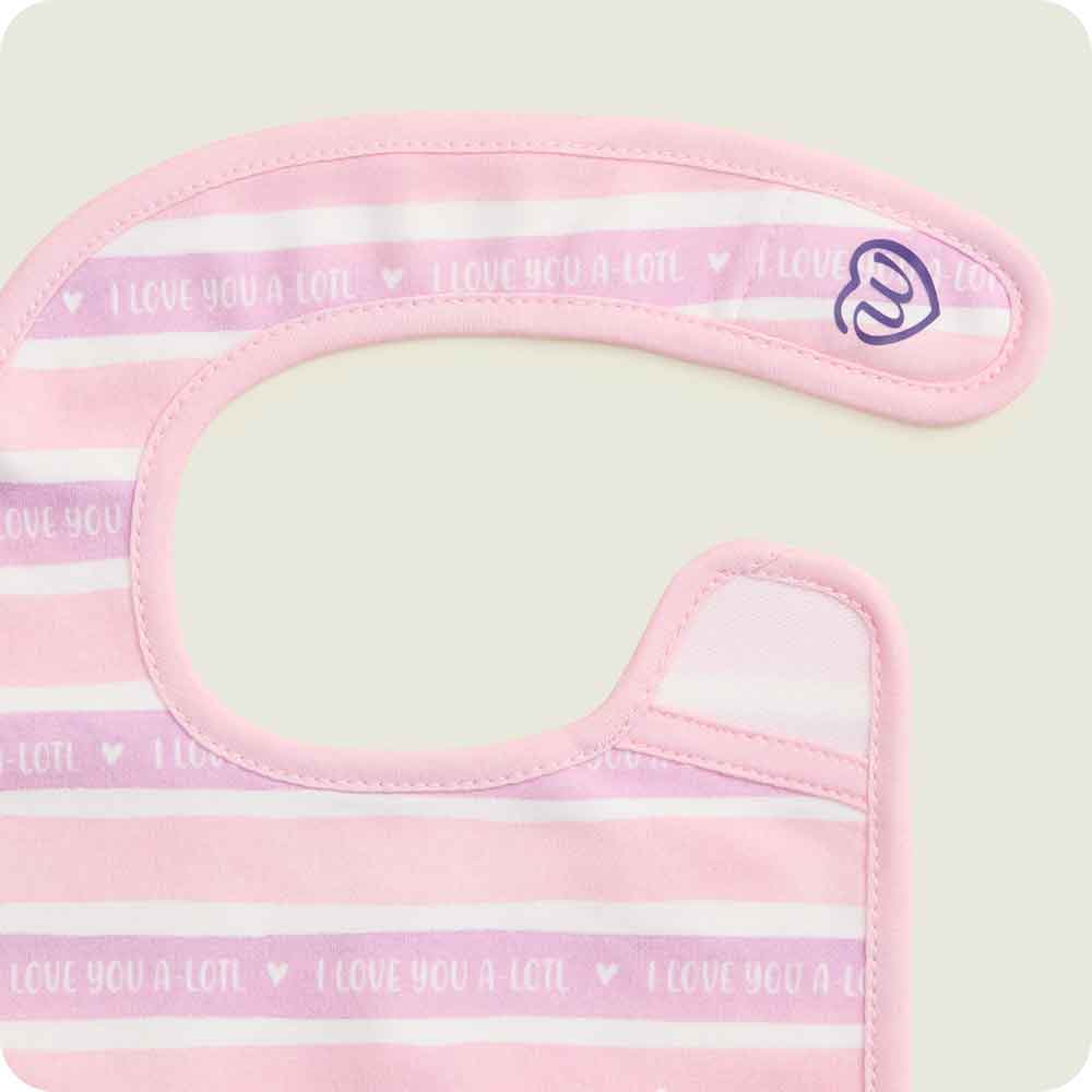 Pink Axolotl Bib Set
