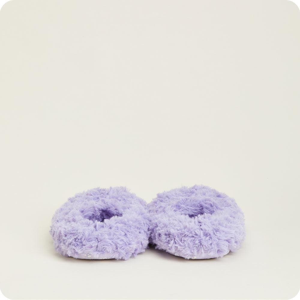 Curly Purple Slippers Warmies®