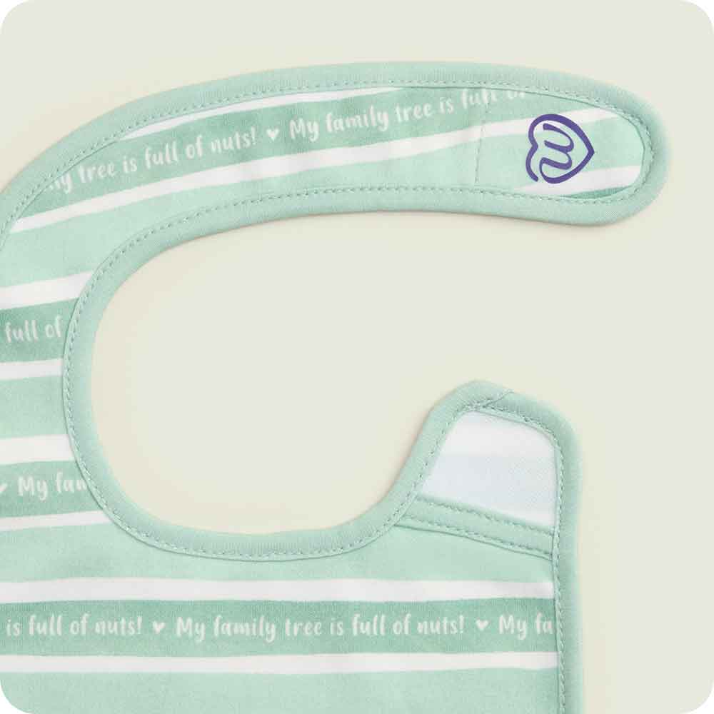 Gray Squirrel Bib Set