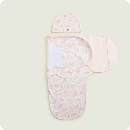 Pink Axolotl Swaddle & Beanie Gift Set
