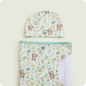 Sloth Swaddle & Beanie Gift Set