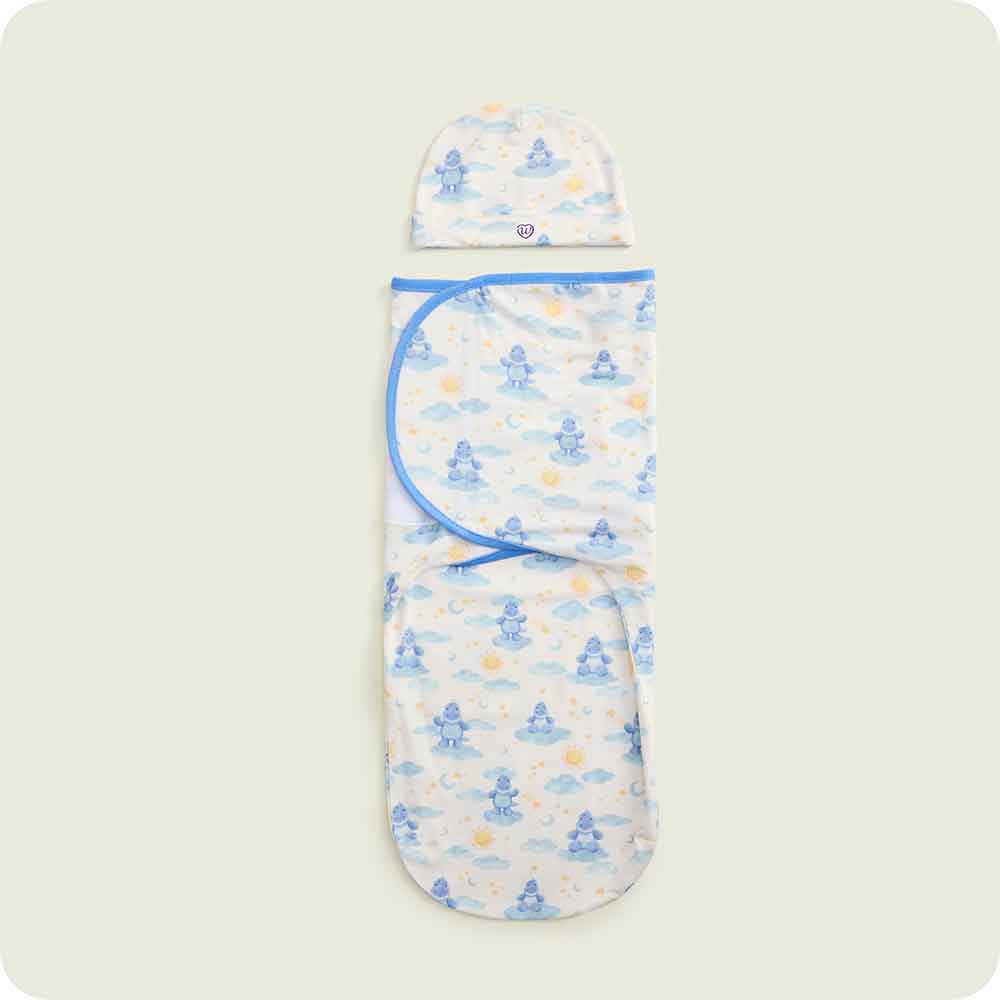 Trex Swaddle & Beanie Gift Set