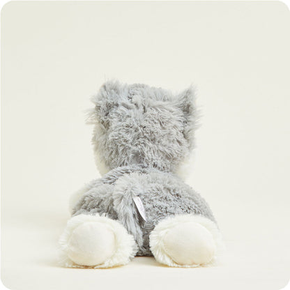 Laying Down Gray Cat Warmies