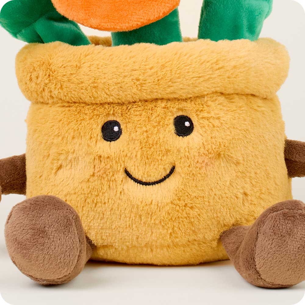 Orange Flower Pot Warmies