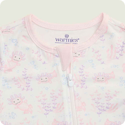 Pink Axolotl Footie Pajamas