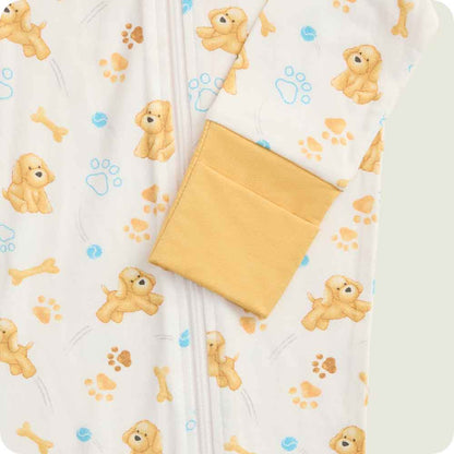 Golden Dog Footie Pajamas