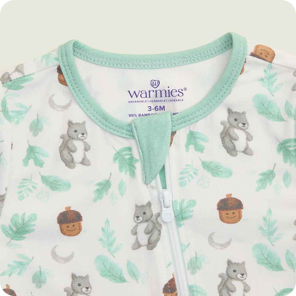 Gray Squirrel Footie Pajamas