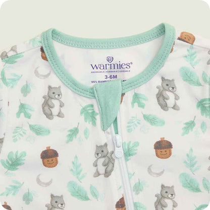 Gray Squirrel Footie Pajamas