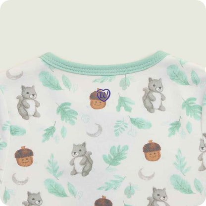 Gray Squirrel Footie Pajamas