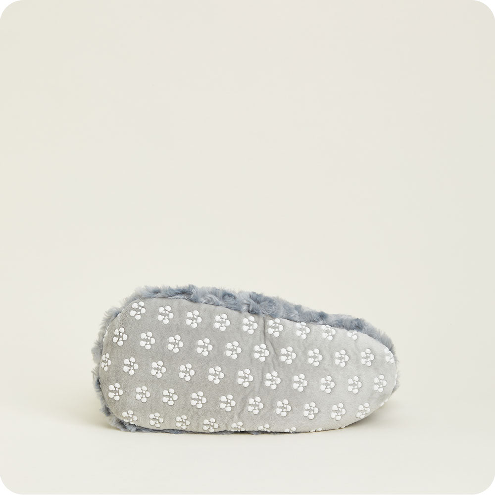 Curly Gray Slippers Warmies®