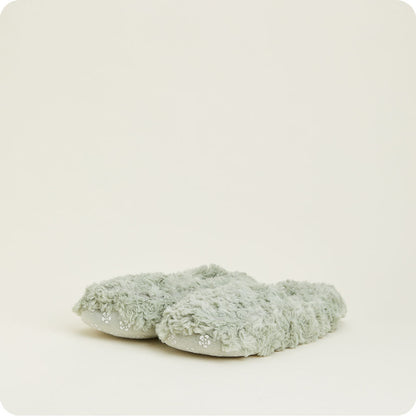 Curly Sage Green Slippers Warmies®