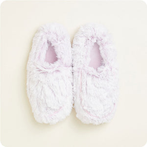XL Marshmallow Lavender Slippers Warmies