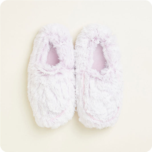 XL Marshmallow Lavender Slippers Warmies