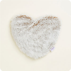 Marshmallow Brown Heart Heat Pad Warmies
