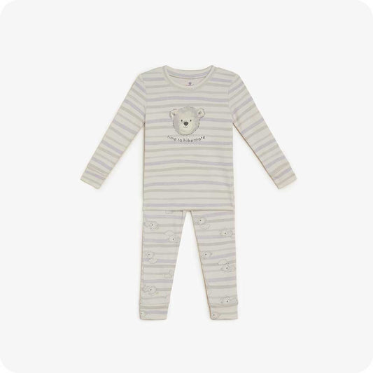 Marshmallow Bear Long Pajamas