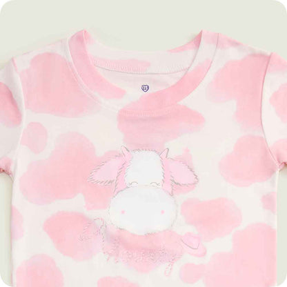 Strawberry Cow Shorties Pajamas