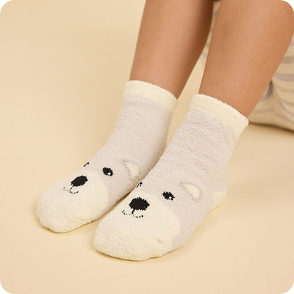 Marshmallow Bear Non-Slip Socks